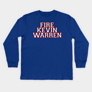 Fire Kevin Warren Kids Long Sleeve T-Shirt